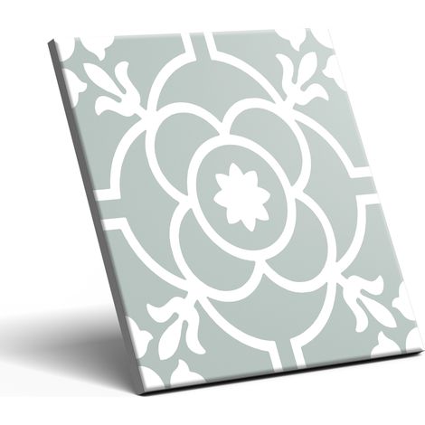 Piastrella decorativa in gres porcellanato patchwork Tudor Greta Sage 20x20 cm classe I