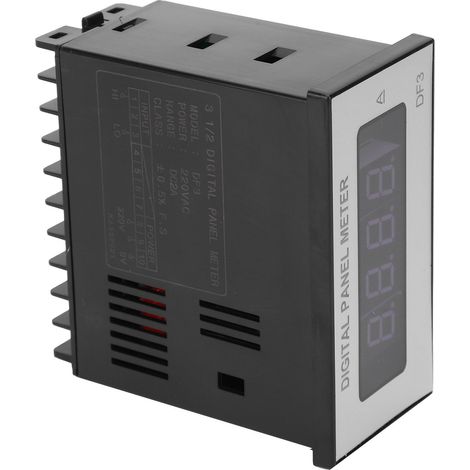 BERM Digital-Einbaumessgerät, 3 1/2 Stellen, digitale Strom- und Spannungsmessung, DF3 DC2A 220V (1/5)