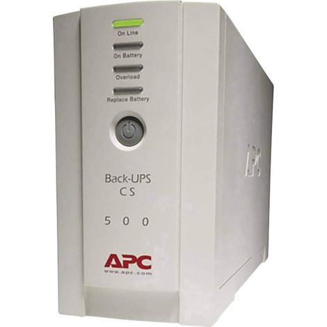 APC Back-UPS CS - BK500EI - Gruppo di continuità (UPS) 500VA (4 Uscite IEC, Prese protette) (1/4)