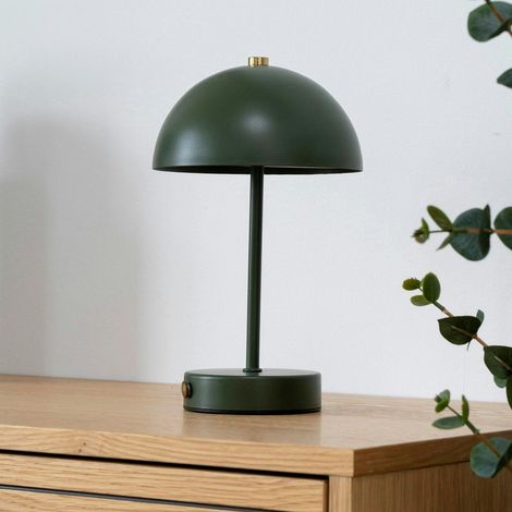 Lampe de table rechargeable en métal vert SILE (1/5)