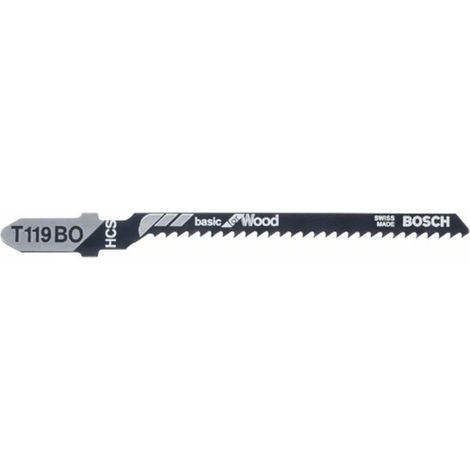 BOSCH  HOJA DE SIERRA DE CALAR T 119 BO BASIC FOR WOOD