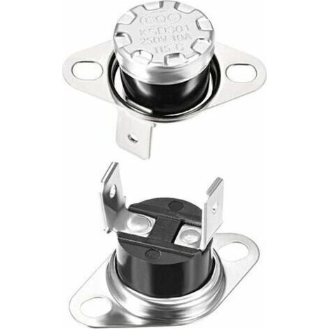 KSD301 Thermostat 115°C/239°F 10A NC ajuster le commutateur de température du disque à pression pour micro-ondes, four, cafetière 2 pièces