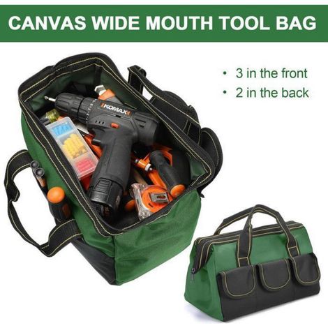 Sac À Outils - Tissu Oxford 1680D - Étanche - 40,6x19,8x25,4 Cm - 1 Pièce (1/5)