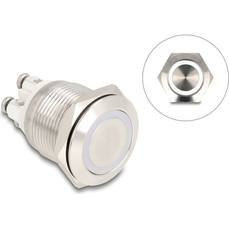 Schalter Delock 20977 LED IP65 25x30 mm