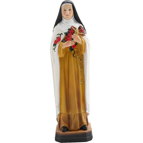 Theresa La Petite Statue de Résine de Résine Fleur Religieux Catholique Petite Figurine Statue Collection Décoration Cadeau Religieux (1/5)