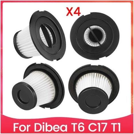 Lot de 4 filtres pour aspirateur à main Dibea T6 C17 T1 - Accessoires de remplacement (1/5)