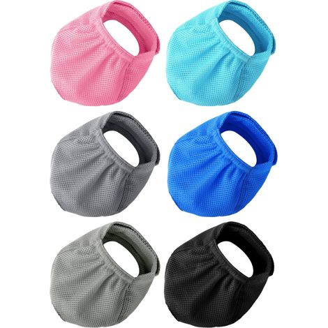 Irovami Sotiff - 6 bozales para Gatos para Aseo, bozales de Malla Transpirable, bozal Suave y Suave, bozal Colorido Protector bucal para Gatos antimordeduras (1/5)