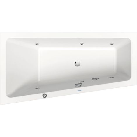 Duravit No.1 baignoire balnéo encastrée, trapèze, 1500x800mm, Jet (1/3)