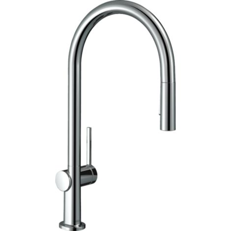Hansgrohe M54 - Grifo de fregadero Talis con ducha extraíble, sBox, cromo 72801000 (1/3)