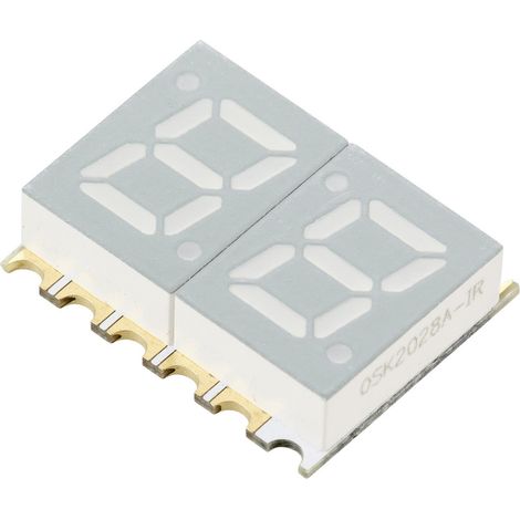 TRU COMPONENTS  SMD-LED   Gelb 6 mcd    Zweiziffern-Display