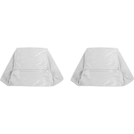 2X Housse de Siège de Bateau, Housse de Siège de Chaise de Banc de Bateau de Capitaine de Ponton Imperméable Extérieur, Housses de Protection de Chaise Blanc (1/5)