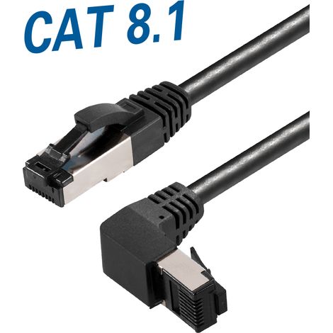 Maxtrack TI 48-5L RJ45 cable de Netzwerk, cable patch S/FTP 5.00m schwarz 1 Stück