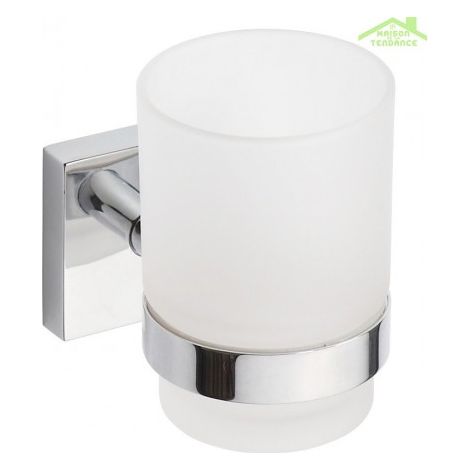 Sapho X-SQUARE - Porte verre avec verre, verre/chrome XQ903 (1/5)