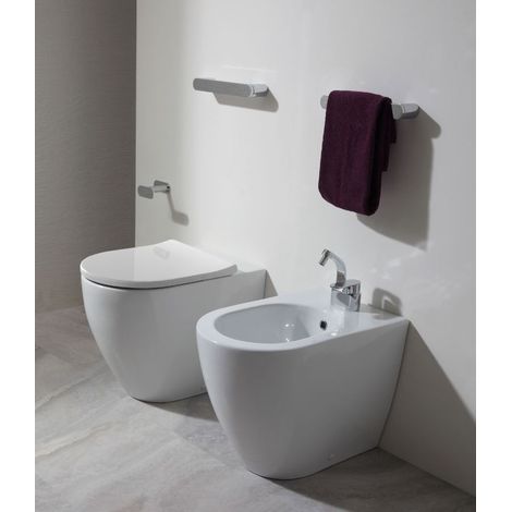 Water Link filomuro senza brida cm. 56x36 bianco lucido di