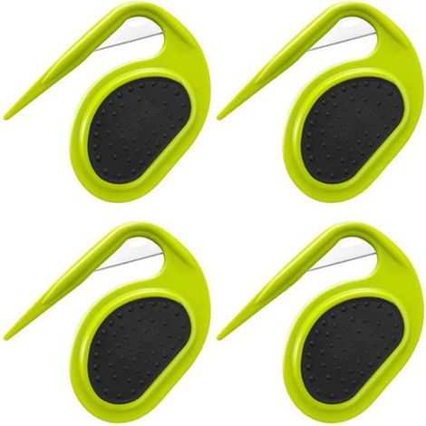 Peine desenredante de 4 piezas para mascotas，cuchillo desenredante para gatos con hoja de acero，peine desenredante multiusos 3 en 1 (1/5)