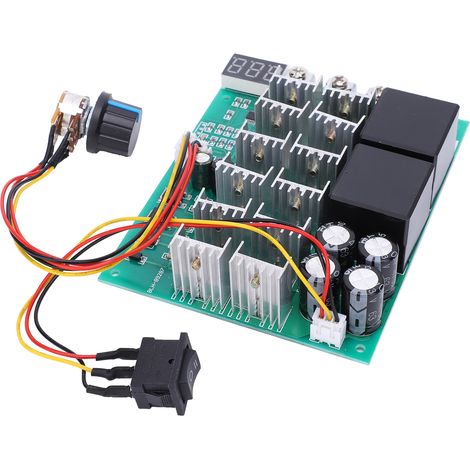 Motordrehzahlreglermodul 10V-55V DC, variabler Drehzahlschalter, digitale Skala 12V24V36V48V (1/5)
