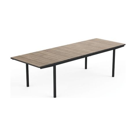 TAVOLO PORTO NOVA ESTENSIBILE KETER - PP LEGNO CM 153/229X90 H.CM 75