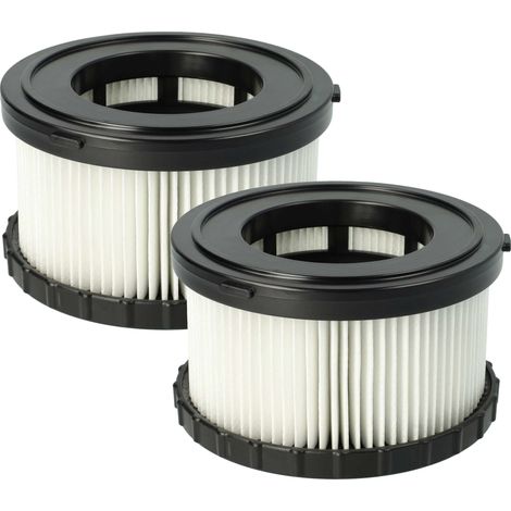vhbw Filterset 2x Staubsaugerfilter Ersatz für Dewalt DC5151H, DC 5151 H für Staubsauger - HEPA Filter Allergiefilter