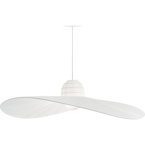 Sospensione Contemporanea Madame Tessuto Bianco 1 Luce E27 (1/2)
