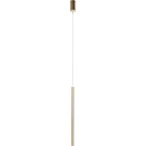 Lampada a sospensione oro spazzolato tubo 50cm G9 Sopel Lux Sigma (1/2)