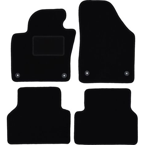 Tapis en velours noir pour Volkswagen Tiguan I monospace (2007-2015)