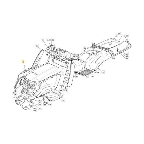 RECHTE MOTORHAUBENSEITE SEITE JX-TX 300941 ORIGINAL STIGA - 382394620/0
