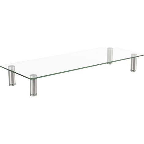 [NEUWERTIG] B-Ware SpeaKa Professional Monitor-Erhöhung höhenverstellbar transparent 75-90mm 20kg (1/2)