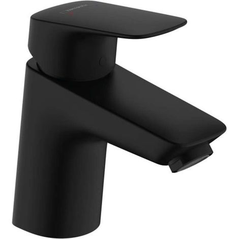 Hansgrohe Logis - Grifo de lavabo, EcoSmart, negro mate 71071670 (1/4)