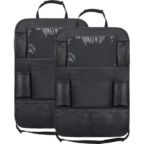 Organizador para asiento de coche, 2 piezas, tela Oxford 600D, 4161 cm, 8 bolsillos, impermeable, organizadores para el respaldo del asiento del coche, organizador para coche, espacio de almacenamient (1/5)
