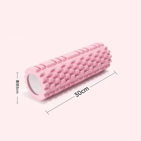 (Rose) Colonne de yoga, rouleau de massage en mousse pour fitness et Pilates (1/3)