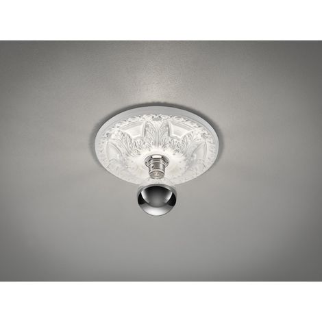 Portalámparas Lilly Estilo Clásico Escayola Pintable Rosetón Ø30 cm Trio Iluminación (1/2)