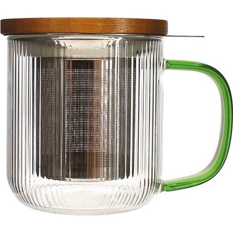 Tisanière Karl 300ml aus Borosilikatglas mit Henkel Jade - Selef Ogoliving