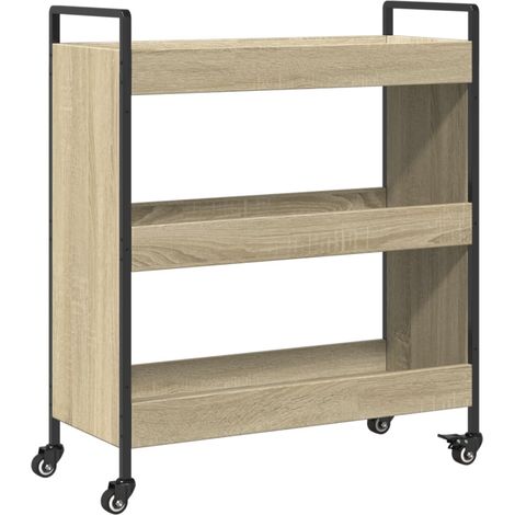 Maison Exclusive - Chariot de cuisine chêne sonoma 70x30x82 cm bois d'ingénierie