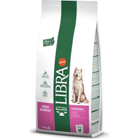 Libra High Energy - Aliment pour chiens très actifs au poulet - 12 kg