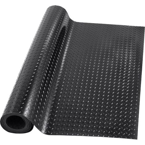 Rubber Floor Protection Mat 500cm x 100cm 3mm Non Slip Garage Sport Fitness Basement Workshop Garage Gym Installation Warehouse (1/5)