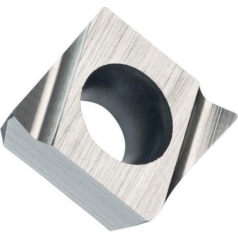 Drehwendeschneidplatte ISO CPGX 060204FL-JR:TT010 Bohrungs-D. 2,8mm Farbe Grau (1/2)