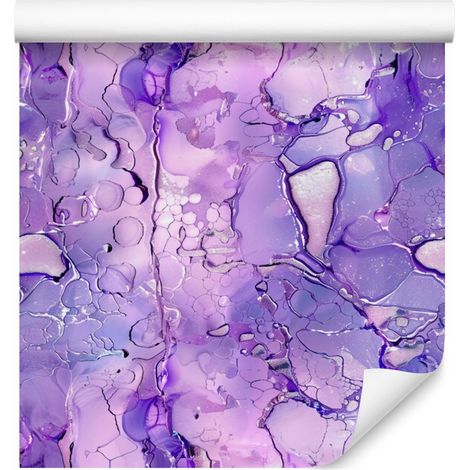 Papel pintado Ink en tonos lavanda, violeta, azul y blanco, 50x1000 cm. (1/5)