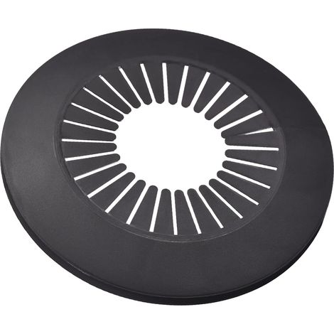 (4 Stück) Dekorative Rohrabdeckung, 50–78 mm PP-Kunststoff-Wasserrohr-Abflussabdeckung, Schwarz (1/5)