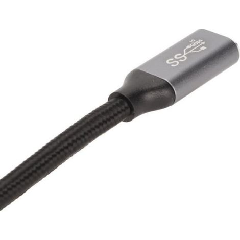 Câble USB C mâle vers USB femelle Câble USB C 3.1 mâle vers femelle PD100W Charge rapide 10 Gbit/s 4K à 60 Hz Câble (1/4)