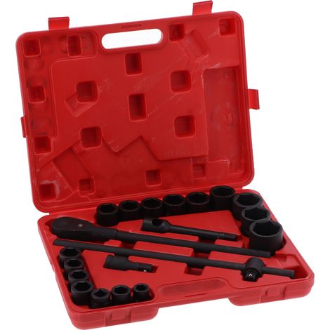 Coffret de 21 douilles à impact 6 pans haute performance 3/4 po à 2 po en acier chromé vanadium pour véhicules (1/5)