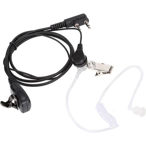 Écouteur à tube acoustique 2 broches pour talkie-walkie Retevis, Kenwood et Baofeng (1/5)