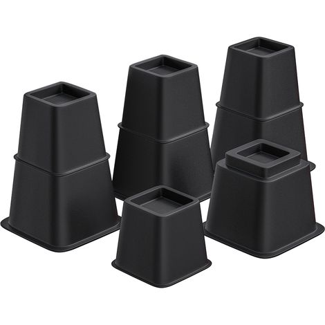 Möbel- und Bettfüße, 8-teiliges Set, Kunststoffhebel, Tragkraft 816 kg (1/5)