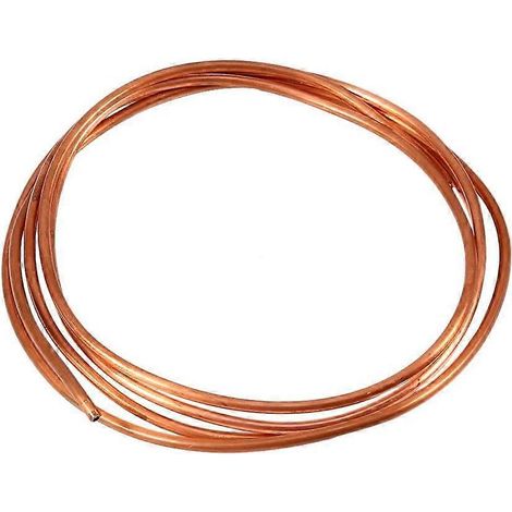 Tube en cuivre souple de diamètre extérieur 4 mm x diamètre intérieur 3 mm pour la plomberie frigorifique (2 m) (1/5)