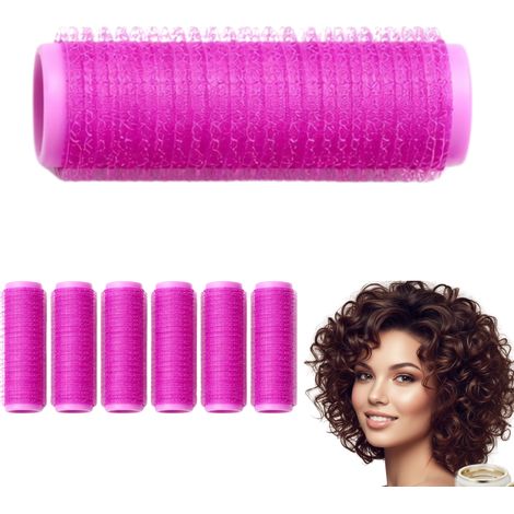 Rulos de velcro de 2,5 x 6,3 cm para rizar, hacer rizos, ondas y pequeños bucles.