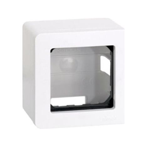 Caja de superficie blanca Simon 27 para 2 módulos anchos Simon 27821-35