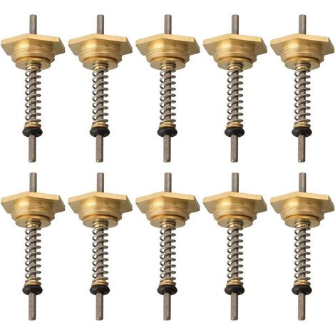 Lot de 10 cosses de connexion d'eau pour chaudière à gaz 12 mm pour chauffe-eau, assemblage de vanne de liaison en cuivre (12 mm) (1/4)