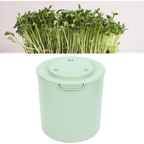 Machine automatique à germer les haricots à usage domestique, bocal à germes de grande capacité, bassin de culture spécial, outils de germination verts et jaunes. (1/5)