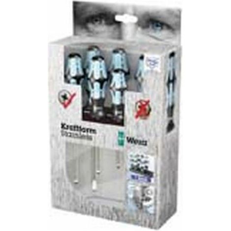 Wera 05032060001 - 3334/6 Screwdriver set, stainless and rack, 6 pieces (1/5)
