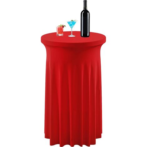 Housse De Table Cocktail,Housse De Table Haute Noël en Élasthanne (1/5)