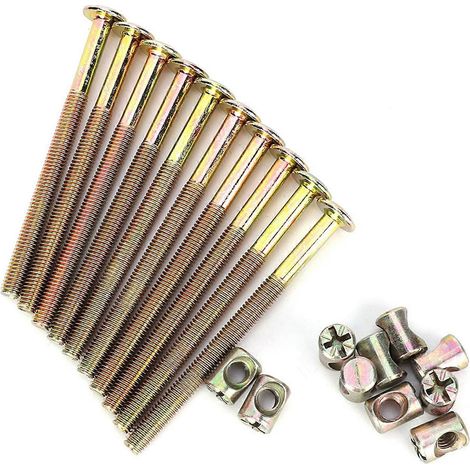 Vis à tête cylindrique creuse hexagonale pour meubles avec écrous (90 mm) (1/5)